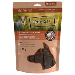 Chewies Mini Meat Strips – Mixed Pack -Happy Pet Shop 031424 chewies fleischstreifen mini wild 70g hs 01 6