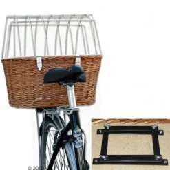 Aumüller Bicycle Basket With Wire (Luggage Rack Mount) -Happy Pet Shop 10912 aumueller fahrradkorb1 1