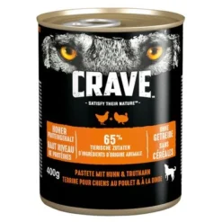 2.8kg Crave Dry Dog Food + 6x400g Wet Food + 7x76g Snacks - Bundle Price!* -Happy Pet Shop 127996 pla crave pastete adult huhntruthahn 400g 0