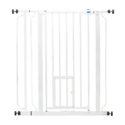 Carlson Extra High Pet Gate With Cat Flap 5 Carlson Extra High Pet Gate With Cat Flap -Happy Pet Shop 128303 pla carlsonpetproducts carlson absperrgitter petgate extrahoch katzentuer hs 03 5