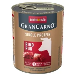 Animonda GranCarno Adult Single Protein Saver Pack 24 X 800g -Happy Pet Shop 130711 pla animonda animondagrancarno adult singleprotein rindpur 800g hs 01 2