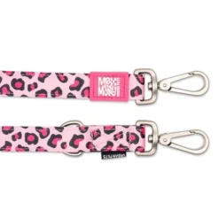 Max & Molly Pink Leopard Multifunctional Lead -Happy Pet Shop 190422 190423 190996 pla maxnmolly multifunktionsleine leopardpink hs 03 3
