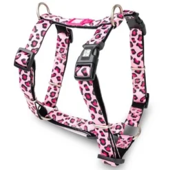 Max & Molly Leopard Pink H-Harness