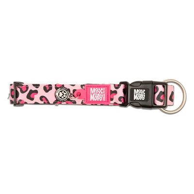 Max & Molly Leopard Pink Smart ID Dog Collar - Image 3