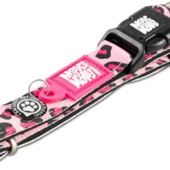 Max & Molly Leopard Pink Smart ID Dog Collar -Happy Pet Shop 190426 191097 191098 191099 maxnmolly smartid halsband leopardpink hs 04 0