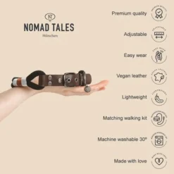 Nomad Tales Spirit Collar, Ebony -Happy Pet Shop 2022 12 nomadtales usps collarspirit 1000x1000 uk 7