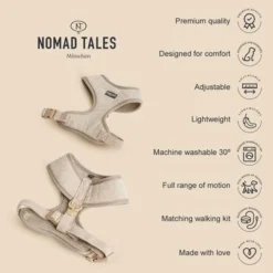 Nomad Tales Calma Harness - Sand -Happy Pet Shop 2022 12 nomadtales usps harnesscalma 1000x1000 uk 8