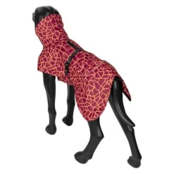 Rukka® Hayton Warm Dog Raincoat - Crimson Red -Happy Pet Shop 216708 216709 216710 216711 217399 lfashion rukkapets ayton warm regenmantel karminrot hs 04 2