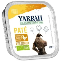 Yarrah Organic Trays Pâté Saver Pack 24 X 150g -Happy Pet Shop 22588 pla yarrah huhn algen 150g 4
