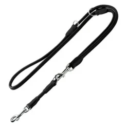 HUNTER Round & Soft Dog Lead - Black -Happy Pet Shop 24537 PLA Hunter Fuehrleine Round Soft Elk schwarz 2