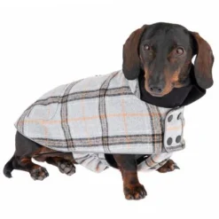Flannel Check Dog Coat -Happy Pet Shop 269061 35cm dackel fg 2607 3