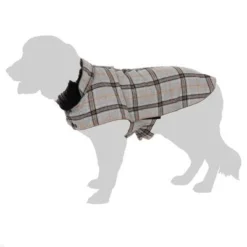 Flannel Check Dog Coat