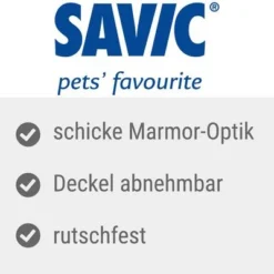 Savic Feed Dispenser Loop Marble -Happy Pet Shop 324724 savic futterspender loopmarble hs 05 9