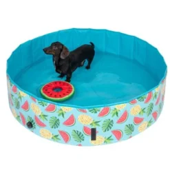 TIAKI Dog Paddling Pool With Cover 11 TIAKI Dog Paddling Pool With Cover -Happy Pet Shop 325909 schwimmende wassermelone mit ball fg 6696 3