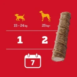 Pedigree Ranchos Filled Chew Rolls - Maxi -Happy Pet Shop 371298 pedigree ranchos gefuelte kaurollen maxi 10x80g hs 06 6