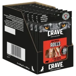 Crave High Protein Rolls -Happy Pet Shop 371398 mars crave maxi highprotein rolls rind hs 02 8