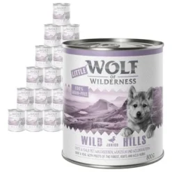 Little Wolf Of Wilderness Saver Pack 24 X 800g -Happy Pet Shop 567525 1 2
