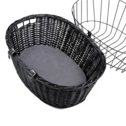 Trixie Bicycle Basket - Black -Happy Pet Shop 58025 pla trixie fahrradkorb schwarz hs02 2