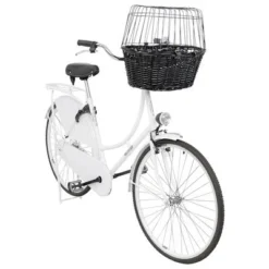 Trixie Bicycle Basket - Black -Happy Pet Shop 58025 trixie fahrradkorb schwarz hs 06 4