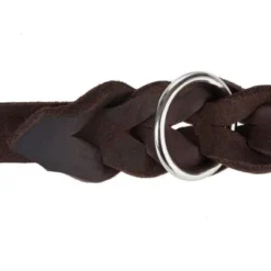 Heim Plaited Leather Double Dog Lead - Brown -Happy Pet Shop 66497 heim lederleine fg 6 2