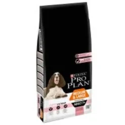 Purina Pro Plan Senior Medium & Large Adult 7+ Sensitive Skin -Happy Pet Shop 67097 pla mediumlarge adult 7 sensitive skin optiderma 0 0