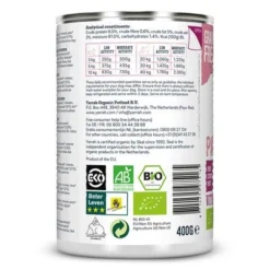 Yarrah Organic Pork Paté With Organic Parsley & Organic Thyme -Happy Pet Shop 7034 dog tin pate pork 400g 8714265975165 5 1