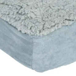 Rectangular Memory Foam Dog Bed - Grey -Happy Pet Shop 79218 hundebett memory grau fg 6730 1