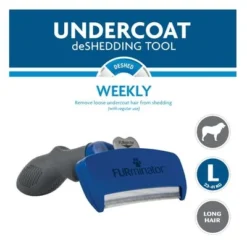 FURminator Long Hair L -Happy Pet Shop 92102 furminator hund deshedding l langhaar hs 06 3