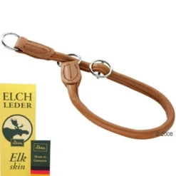 HUNTER Round & Soft Dog Collar - Cognac -Happy Pet Shop 98490 hunter hb round soft 2