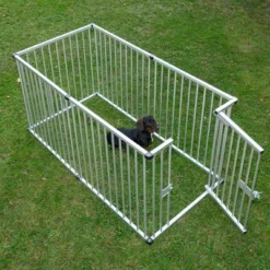 Aluminium Puppy Playpen -Happy Pet Shop 99504 welpenfreilaufgehege outside fg 5853 4