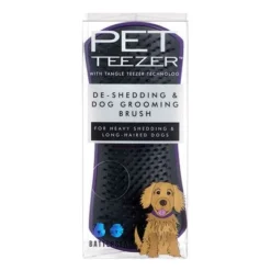 Pet Teezer De-shedding Brush -Happy Pet Shop 99699 pla newflag petteezer desheddingbrush purple hs 01 5
