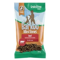 Barkoo Grain-Free Mini Bones Saver Packs 12 Barkoo Grain-Free Mini Bones Saver Packs -Happy Pet Shop barkoo minibones gf 200g beef 1000x1000 0