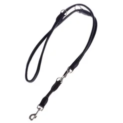 HUNTER Round & Soft Dog Lead - Black -Happy Pet Shop lederleinen 17 2