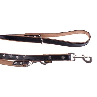 Heim Leather Dog Lead - Stars 1 Heim Leather Dog Lead - Stars