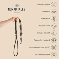 Nomad Tales Spirit Leash, Pine -Happy Pet Shop nomad tales spirit leinen usps 9 1