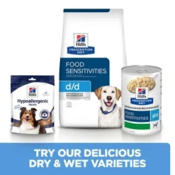 Hill’s Prescription Diet Canine D/d Food Sensitivities - Duck & Rice -Happy Pet Shop pd dd dog bk28325m bk31035 cross sell uk 3