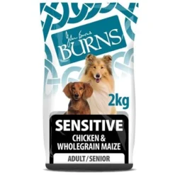 Burns Adult & Senior Sensitive - Chicken & Wholegrain Maize -Happy Pet Shop pic sensitive chicken 2kg 8