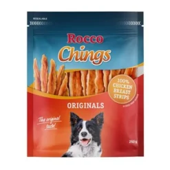 Rocco Chings Originals Mixed Trial Pack -Happy Pet Shop pla rocco chingsoriginals chickenstrips 250g 1000x1000 1
