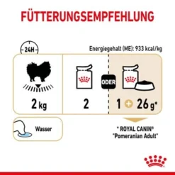 Royal Canin Pomeranian Adult Mousse -Happy Pet Shop rc spt wet pomad cv 5 de de 6