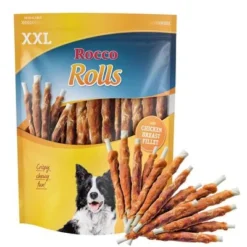 Rocco Rolls Chew Sticks - XXL Pack 14 Rocco Rolls Chew Sticks - XXL Pack -Happy Pet Shop rocco rolls xxl chicken 1000x1000 snacks 3