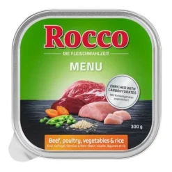 Rocco Menu Trays 9 X 300g 10 Rocco Menu Trays 9 X 300g -Happy Pet Shop rocco schalen menue gefluegel 1000x1000 1