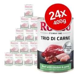 Rocco Classic Trio Di Carne Saver Pack 24 X 400g