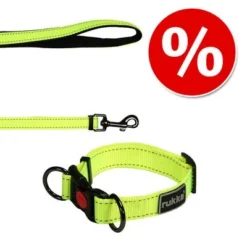 Rukka® Set: Bliss Neon Collar & Leash