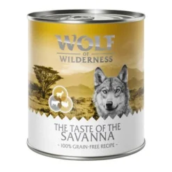 Wolf Of Wilderness "The Taste Of" Saver Pack 24 X 800g -Happy Pet Shop savanna 800g 1000x1000 9