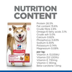Hill's Science Plan Adult 1-6 No Grain Medium With Chicken -Happy Pet Shop sp no grain dog adult medium chicken nutrition content 3
