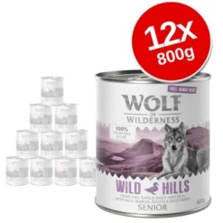 Wolf Of Wilderness Senior "Free-Range" 12 X 800g
