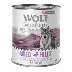 Wolf Of Wilderness Senior "Free-Range" 12 X 800g -Happy Pet Shop wow freerange senior wildhills 800g 1000x1000 1 4