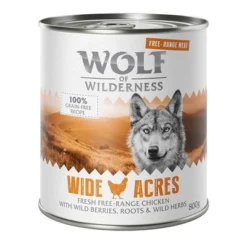 Wolf Of Wilderness Adult "Free-Range" 6 X 800g -Happy Pet Shop wow freerange wideacres 800g 1000x1000 1 9