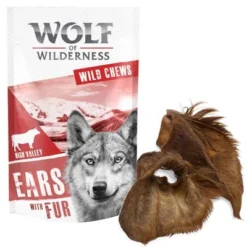 Wolf Of Wilderness Dried Ears Dog Chews Saver Pack -Happy Pet Shop wow high valley ear fur 1 8