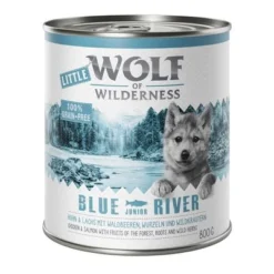 Little Wolf Of Wilderness Saver Pack 24 X 800g -Happy Pet Shop wow junior blueriver 800g 1000x1000 6